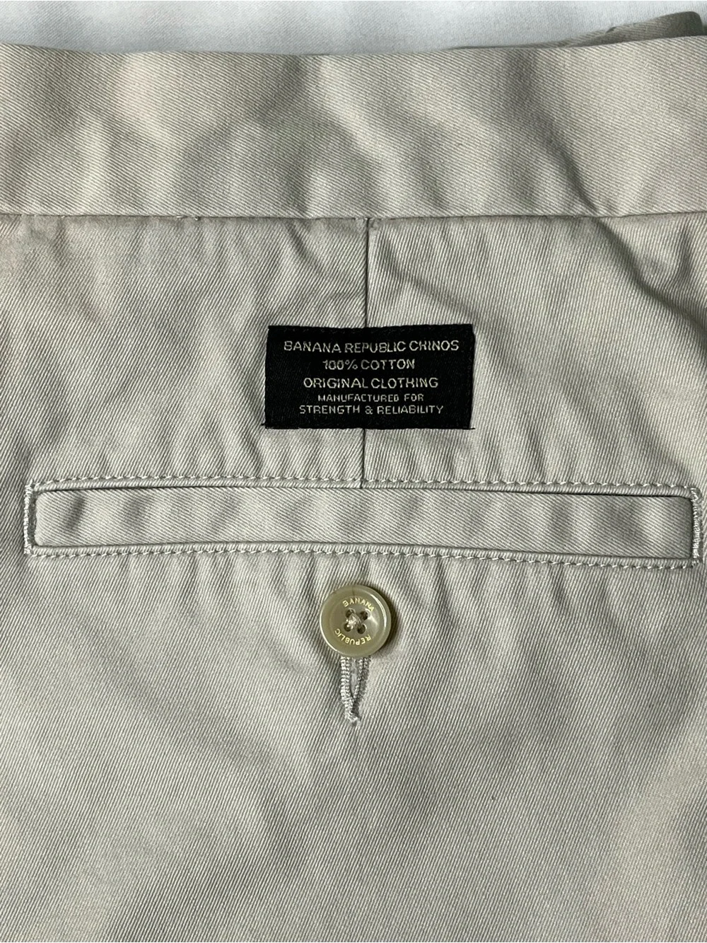 Banana Republic Chino Pants Dawson Men’s 35x30 Relaxed Fit Khaki Beige
